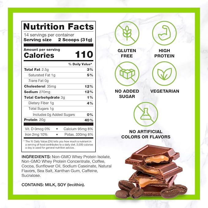Chike Chocolate Caramel High Protein Iced Coffee, 20 G Protein, 2 Shots Espresso, 1 G Sugar, Keto