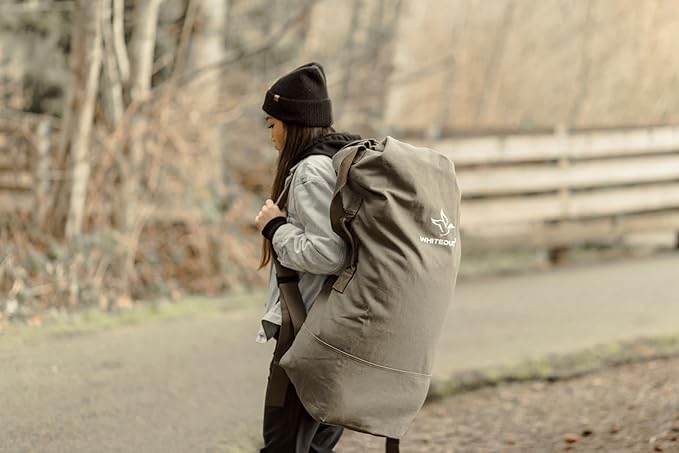 WHITEDUCK G.I Top Load Military Rucksack Style Double Strap Duffel Bag Heavy Duty and Water