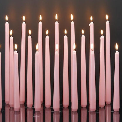 MTLEE Taper Candles 8/10/12 Multi Height Unscented Taper Candles 8 Burn Hours for Dinner Decorative