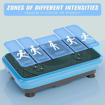 Vibration Exercise Plate ??Full Body Fitness Platform for Home Gym, Lymphatic Drainage & Fat
