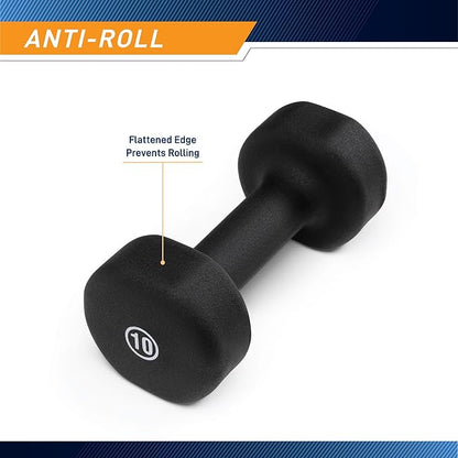 Marcy Colored Neoprene Dumbbell (Sold in Singles or Set) Hand Weights, Exercise Free Weights for