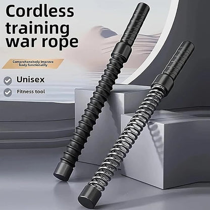 2pcs Ropeless Battle Ropes for Home Gym, Lightweight Battle Rope for Fitness Beginners, Durable