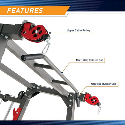 Marcy Smith Machine Home Gym System SM-4903, All-in-One Strength Training Cage with Weight Bench