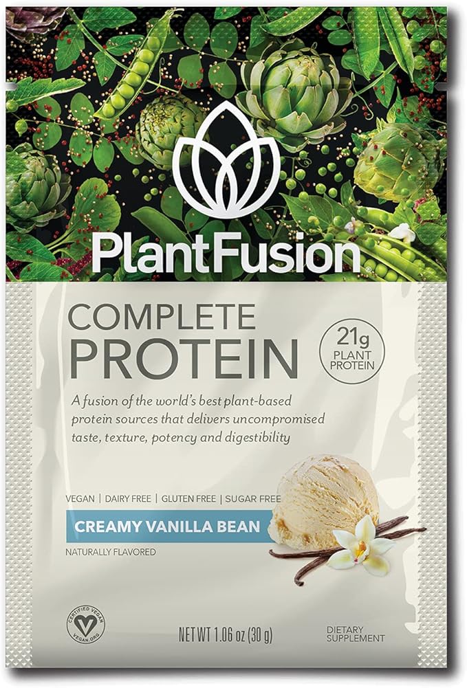 PlantFusion Complete Vegan Protein Powder - Plant Based Protein Powder With BCAAs, Digestive