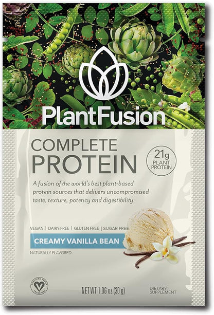 PlantFusion Complete Vegan Protein Powder - Plant Based Protein Powder With BCAAs, Digestive