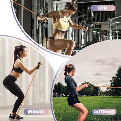RitFit Single Resistance Exercise Band with Comfortable Handles - Ideal for Physical Therapy
