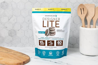 Designer Wellness, Designer Lite, Low Calorie Natural Protein, Prebiotic Fiber, Key Vitamins &
