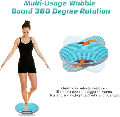 NALANDA Wobble Balance Board, Core Trainer for Balance Training and Exercising, Healthy Material