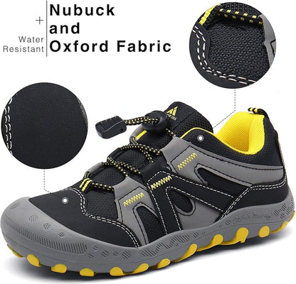 Mishansha Kids Hiking Boots Toddler Girls Boys Hiking Shoes Water-Resistant Anti-Collision Non-Slip