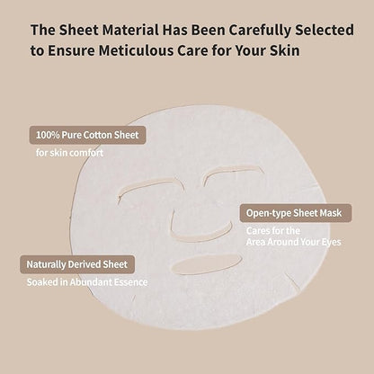 BENTON Snail Bee High Content Mask Pack (20g / 10 Sheets) - Snail Mucin Face Mask With Bee Venom |