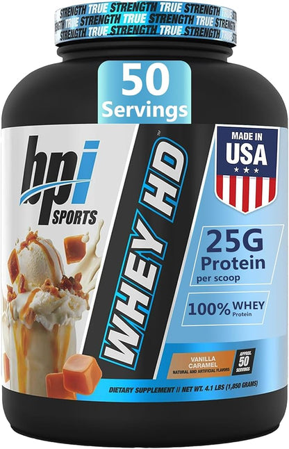 BPI Sports Whey HD Ultra Premium Protein Powder Isolate | Workout Whey Protein Powder For Men &