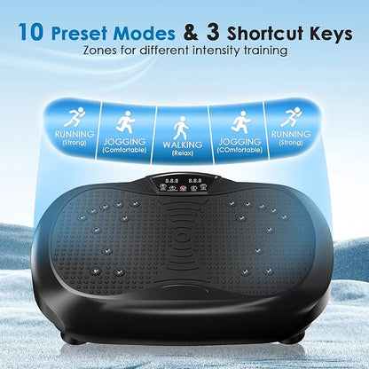 Vibration Plate Exercise Machine - Whole Body Workout Vibration Platform Lymphatic Drainage Machine