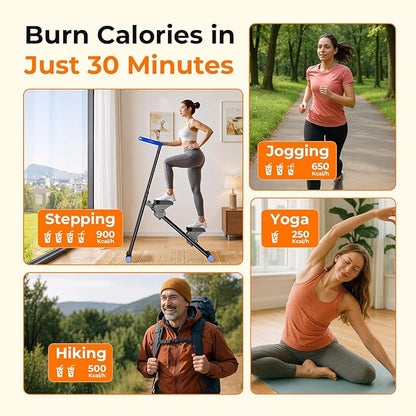 OWLSKY Stair Stepper for Home, Folding Vertical Climber Exercise Machine with Stable Triangular