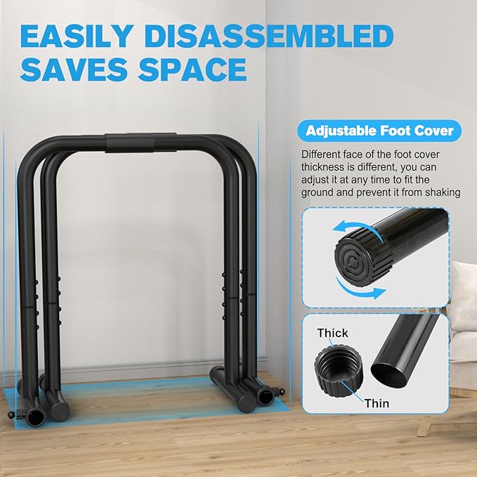RELIFE REBUILD YOUR LIFE Dip Station Functional Heavy Duty Dip Stands Fitness Workout Dip bar