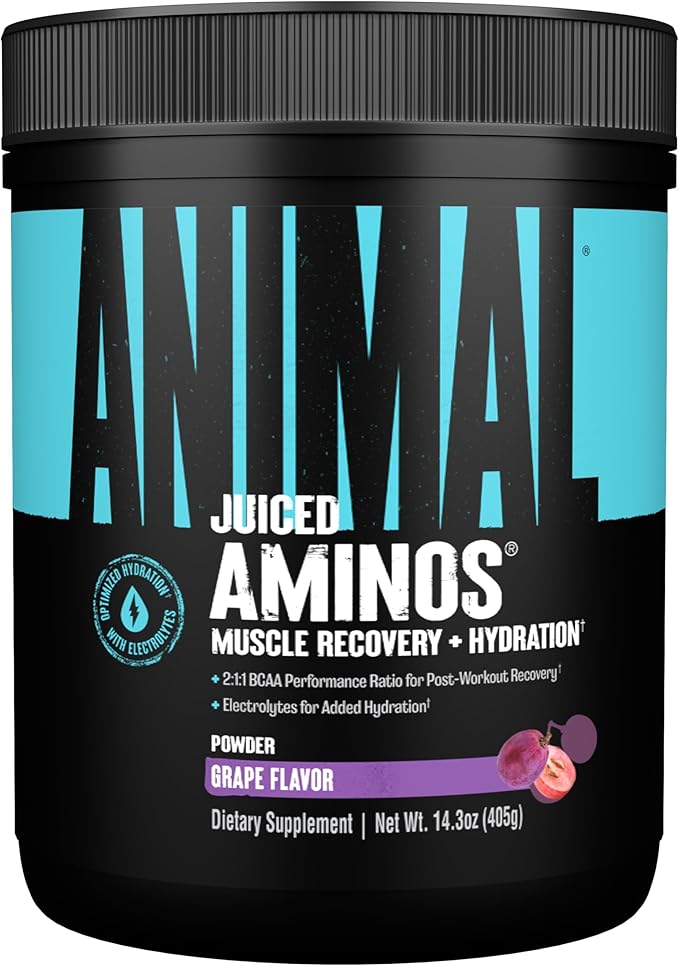 Animal Juiced Amino Acids - BCAA Powder EAA Matrix Plus Hydration with Electrolytes and Sea Salt