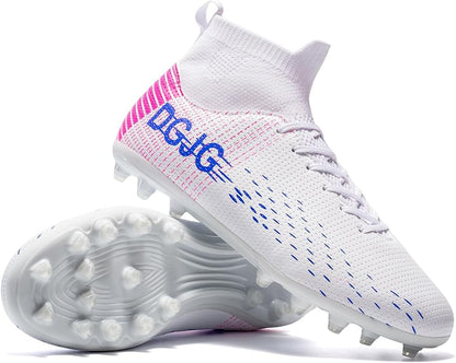Youth Soccer Cleats Mens Training Football Cleats Lightweight Womens High-top Soccer Shoes AG