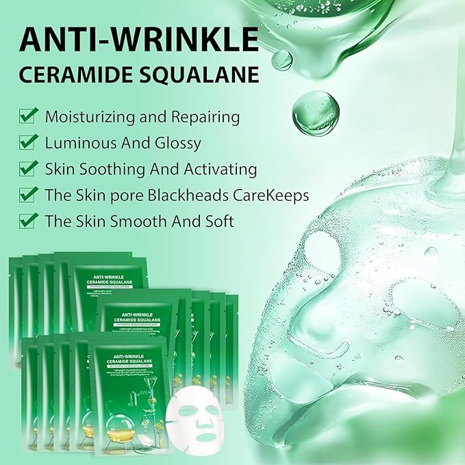 Anti-Wrinkle Face Masks, Moisturizing Spa Face Masks Skincare Hydrating Face Sheet Masks