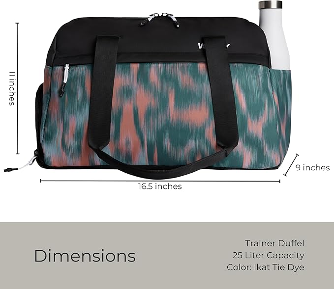 Vooray 25L Trainer Duffel Bag ??Lightweight Travel Duffel for Women and Men with Shoe Pocket