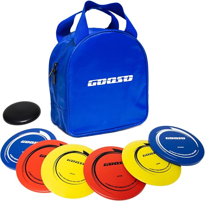 Disc Golf Set - Driver, Mid-Range and Putter Discs with Disc Golf Bag for Outdoor and Backyard