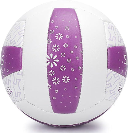 Beach/Water/Sand Volleyballs, Outdoor/Indoor Official Size, Soft Touch Volleyball for Beginners