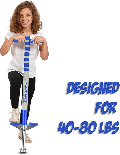 New Bounce Pogo Stick for Kids - Pogo Sticks, 40 to 80 Lbs - Sport Edition, Quality, Easy Grip