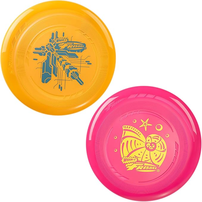 Wham-O Frisbee Go Flying Disc, 9 Inch Lightweight Sports Disc for Beginners Outdoor Beach Backyard