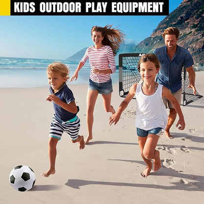 Soccer Goal, Kids Soccer Goals for Backyard Set, 2 Pack of Portable Pop Up Soccer Net with Soccer