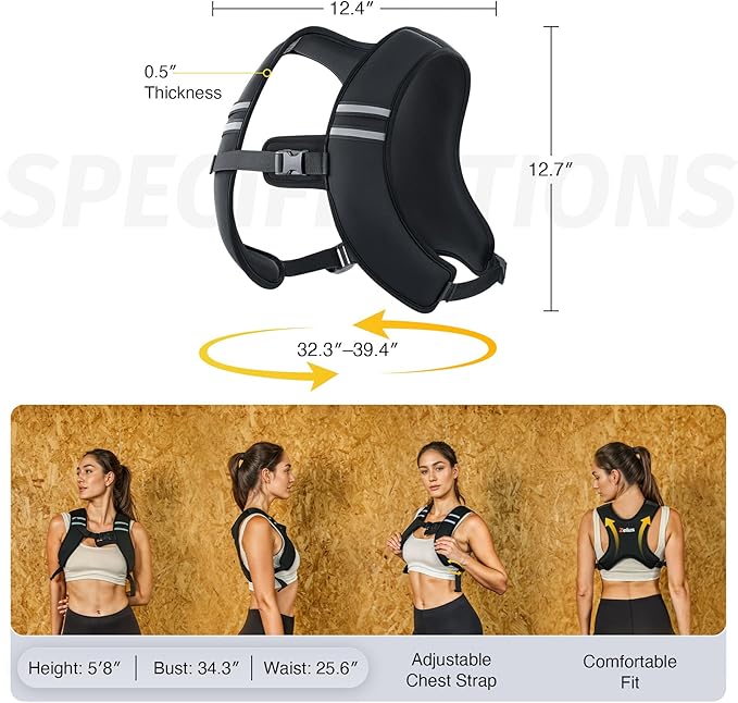 ZELUS Weighted Vest, Z-Fit Soft Iron Weighted Vest for Women and Men, 5/10/15 lb Weight Vest with