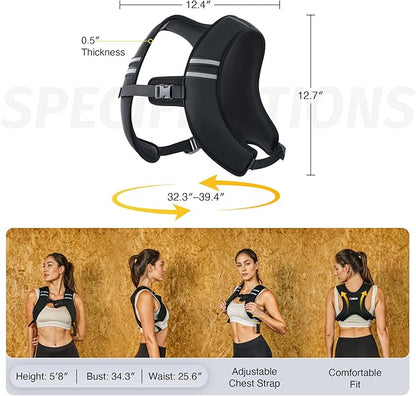 ZELUS Weighted Vest, Z-Fit Soft Iron Weighted Vest for Women and Men, 5/10/15 lb Weight Vest with