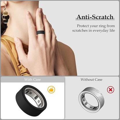 15 Pack Cover Compatible with Oura Ring Gen 4/Gen 3 Horizon/Gen 3 Heritage, Anti-Scratch Silicone