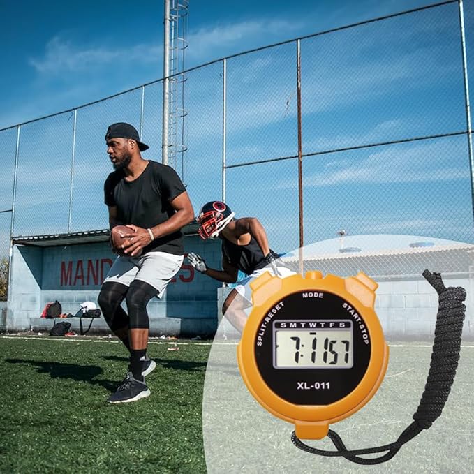 16-Pack Multi-Function Electronic Digital Sport Stopwatch Timer, Large Display with Date Time and