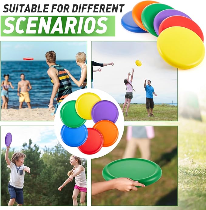 8 Inch Foam Flying Discs PE Equipment Coated Foam Soft Flying Discs Kid Toy for Physical Education