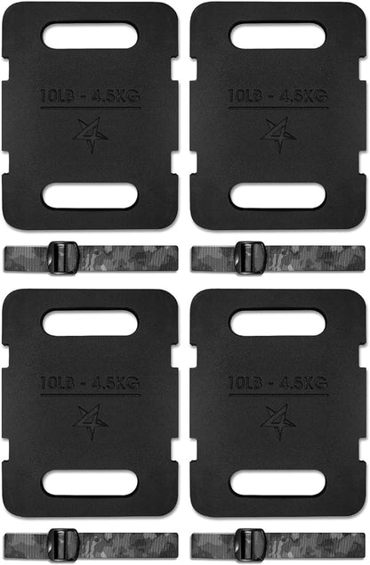 Yes4All Adjustable Ruck Weight with Straps for Rucking, Swings, Squat & Strength Training