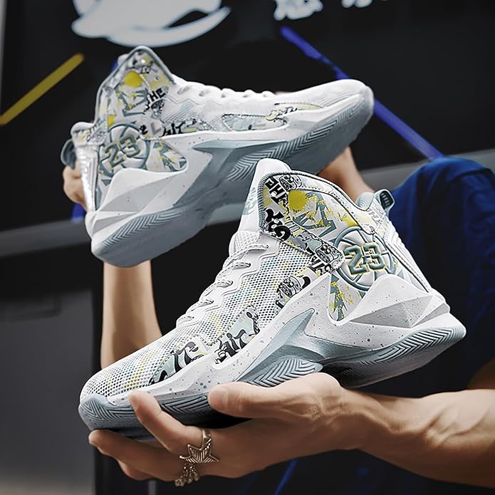 Boys Basketball Shoes Breathable Indoor Athletic Shoes Youth Outdoor Fashion Sneakers Comfortable