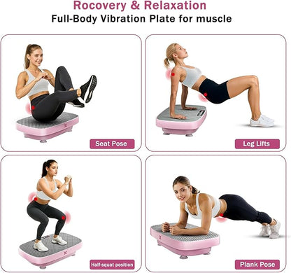 Vibration Plate Exercise Machine, Vibration Plate for Lymphatic Drainage & Body Toning, Whole Body