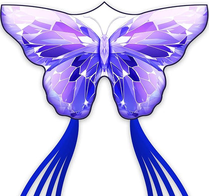 Golden Butterfly Design Kites ，Outdoor Work Colorful Kite Long Tails，Easy to Fly ，Outdoor Flying