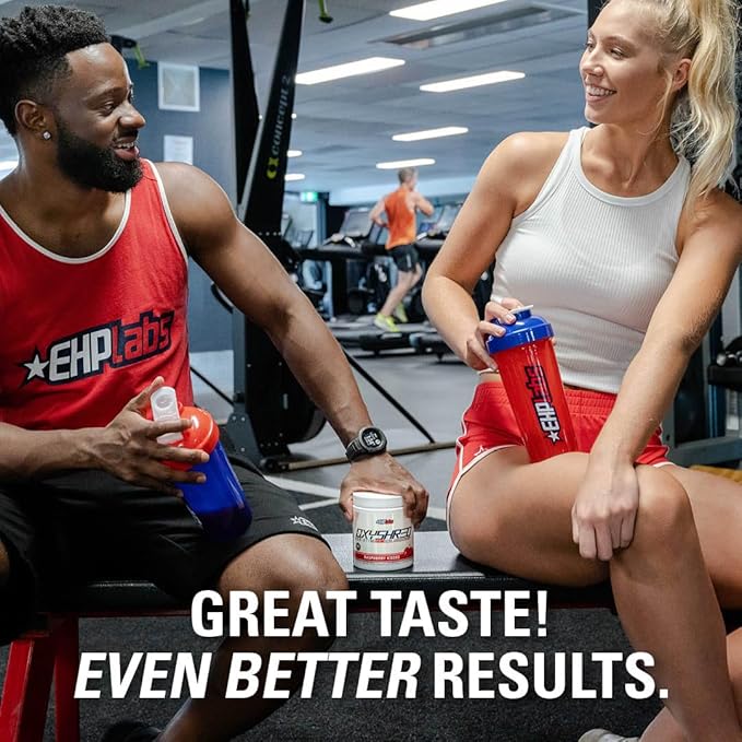 EHP Labs OxyShred Non Stimulant Pre Workout Powder - Stim Free, Caffeine Free Preworkout for Men &