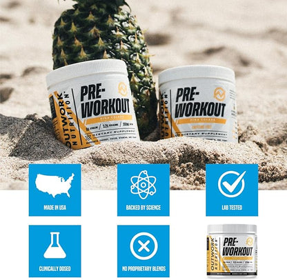 Outwork Nutrition Pre Workout Powder for Men & Women - Pre-Workout Supplements Without Creatine