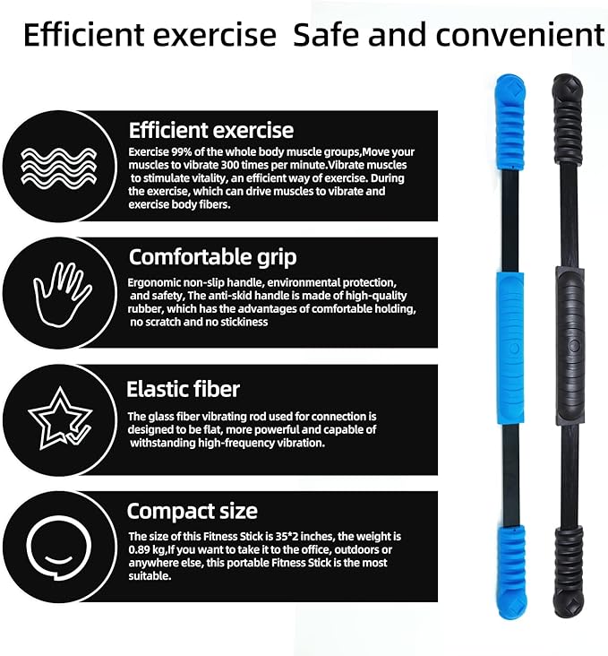 Elastic Fitness Stick Elastic Bar Body Exercise Bar Muscle Training for Exercise Tremor Stick