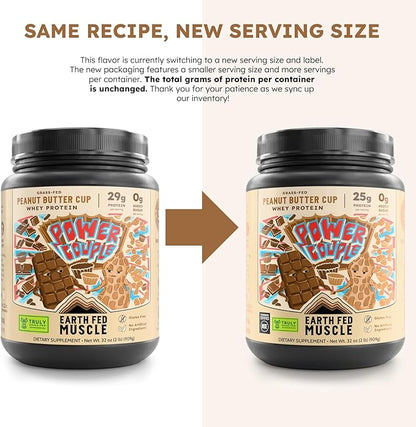 Earth Fed Muscle Power Couple Peanut Butter Chocolate Truly Grass Fed Whey Protein Isolate