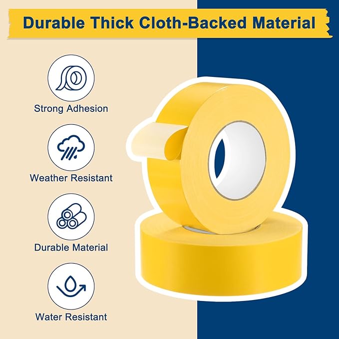Pickleball Court Tape, Outdoor Pickleball Lines, No Residue Court Marking Kit for