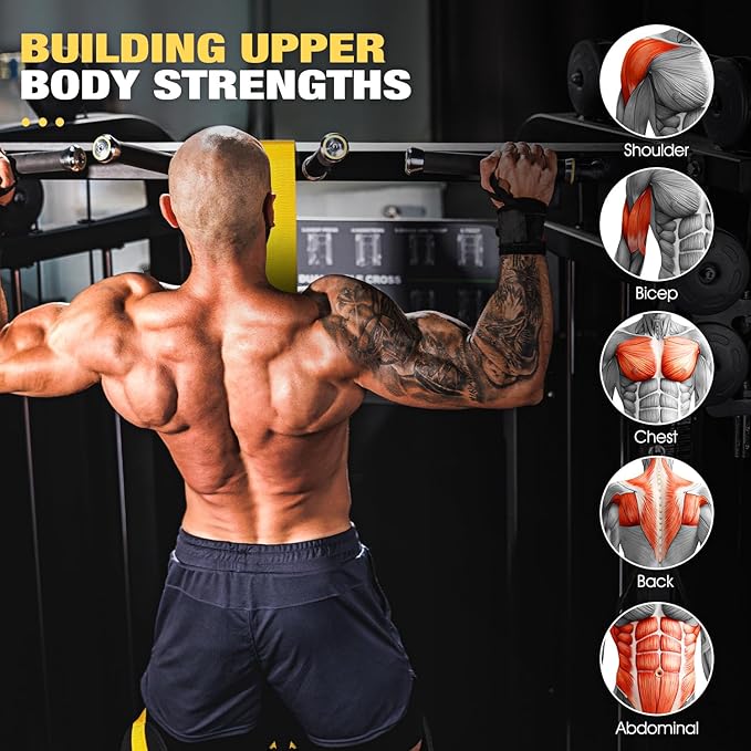 HPYGN Pull Up Assistance Bands, Heavy Duty Resistance Band for Pull Up Bar, Adjustable Weight/Size