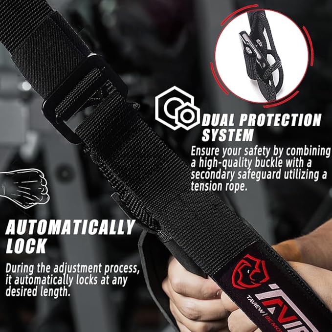 Tricep Rope Cable Attachment Adjustable (26-56 Inches), 27/36/48/55 Inches Long Tricep Rope