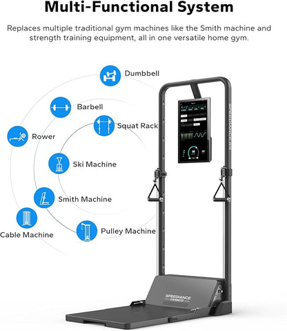 Gym Monster Smart Home Gym, Multifunctional Strength Training Machine, Smith Machine Power Cage