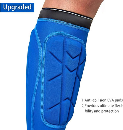 Soccer Shin Guards, Soccer Protective Gear with Calf and Ankle Pads, Shin Guard Pads for Youth and
