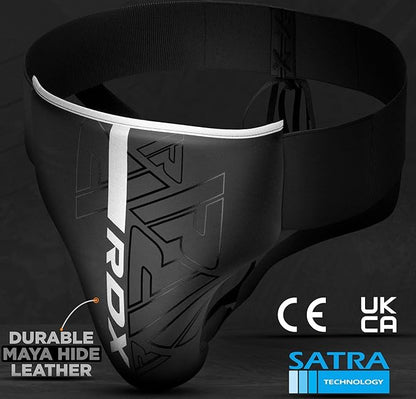 RDX Groin Protector for Boxing, Muay Thai, Kickboxing and MMA Fighting, Maya Hide Leather Abdo Gear