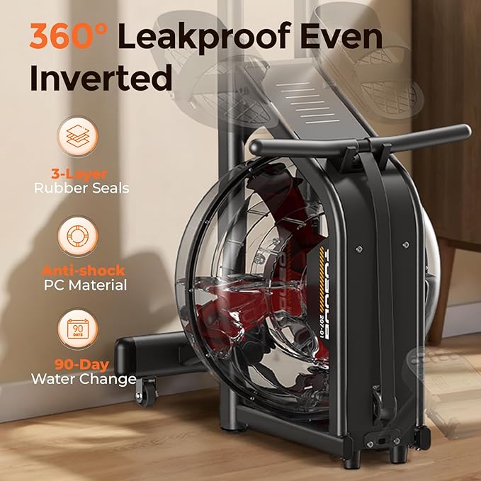 YOSUDA Magnetic/Water Rowing Machine for Home - Rower Machine Use with Bluetooth, App Supported