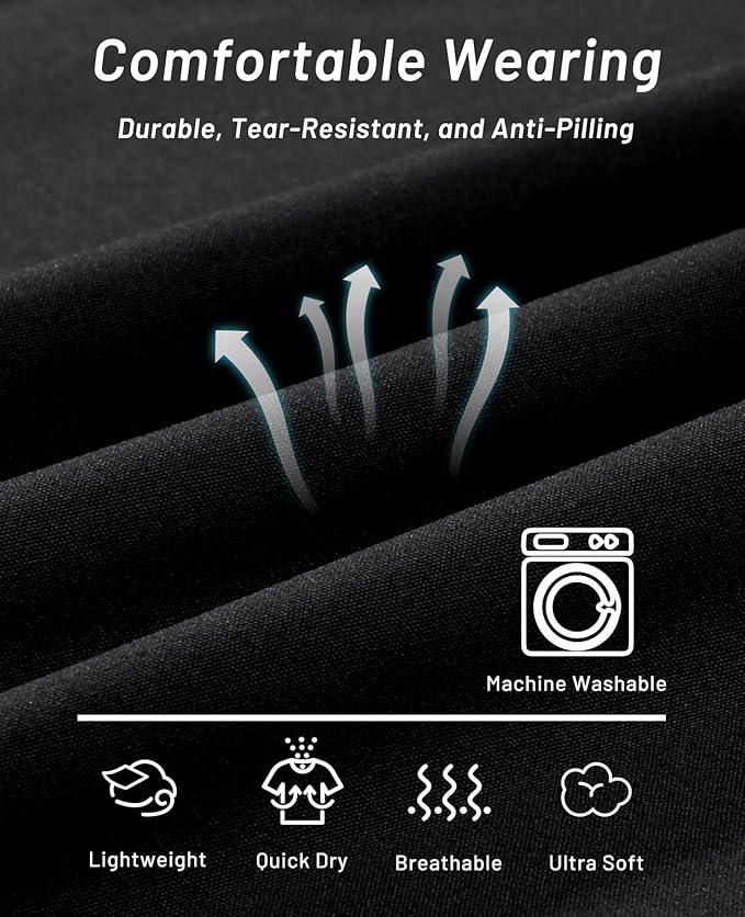 MIER Men's Quick Dry Running Shorts with Zipper Pocket, Elastic Waist Athletic Workout Exercise