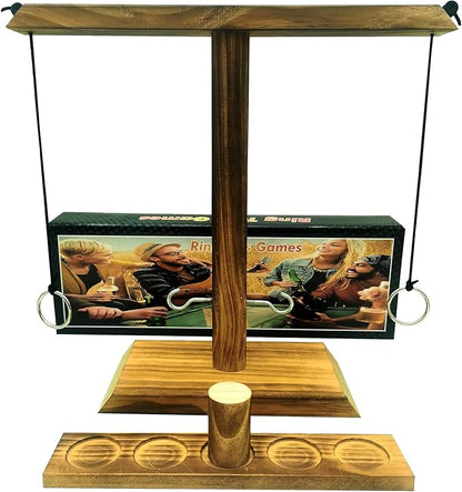 Board Games for Indoor/Outdoor Family & Party Fun - Ring Toss Game Set with Easy Assembly, Perfect