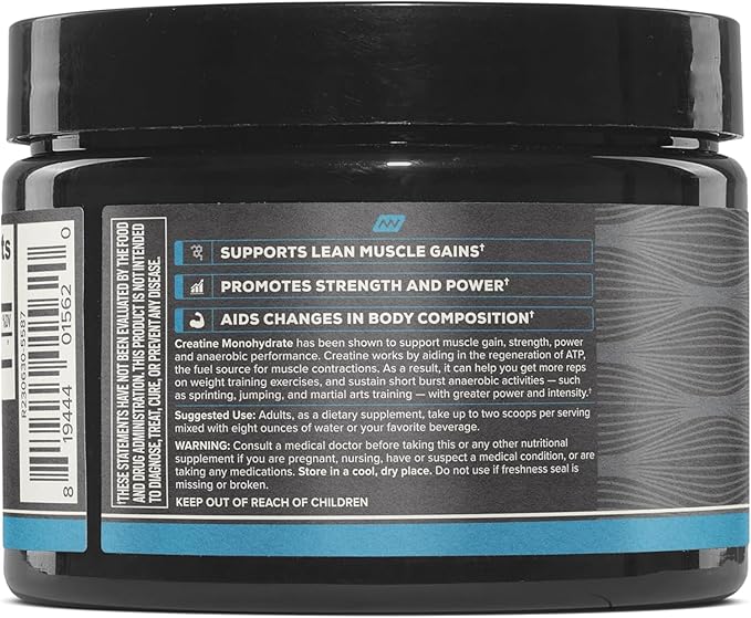 ONNIT Creatine Monohydrate Powder – 5g Premium Creatine for Muscle Strength, Power & Lean Mass